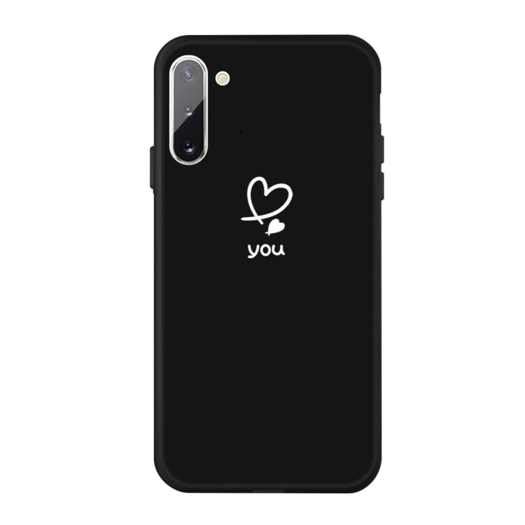 For Galaxy Note10 Love Heart You Pattern Frosted TPU Protective Case