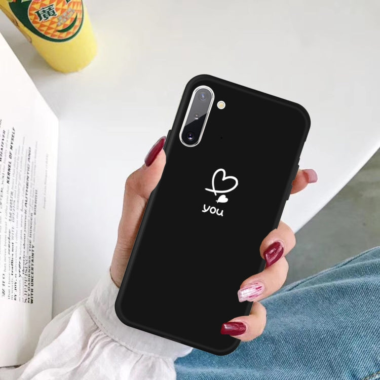 For Galaxy Note10 Love Heart You Pattern Frosted TPU Protective Case
