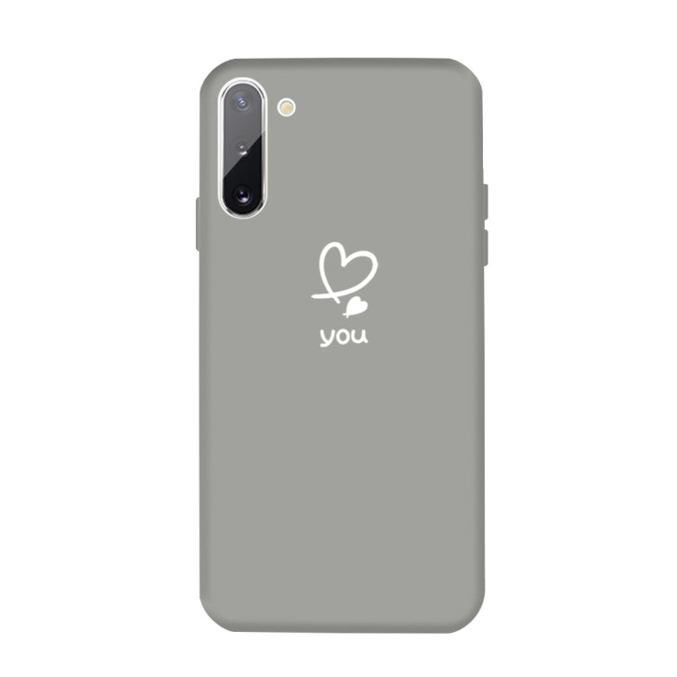 For Galaxy Note10 Love Heart You Pattern Frosted TPU Protective Case