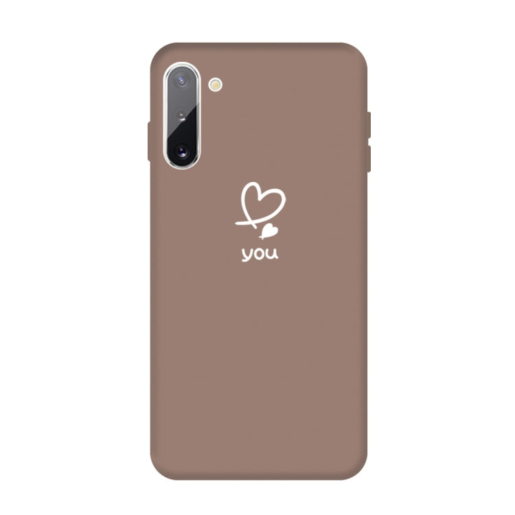 For Galaxy Note10 Love Heart You Pattern Frosted TPU Protective Case