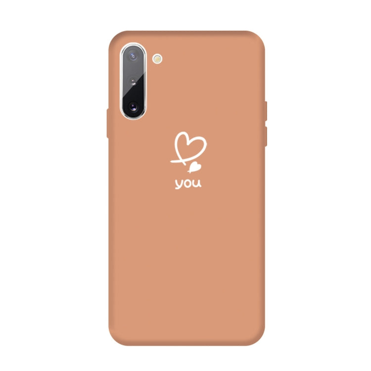 For Galaxy Note10 Love Heart You Pattern Frosted TPU Protective Case