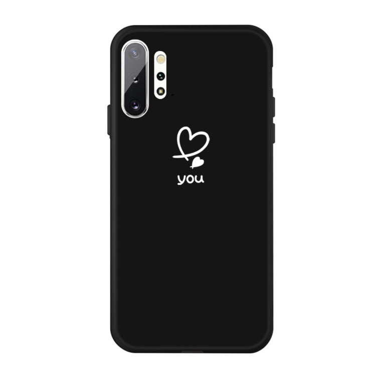 For Galaxy Note10+ Love Heart You Pattern Frosted TPU Protective Case