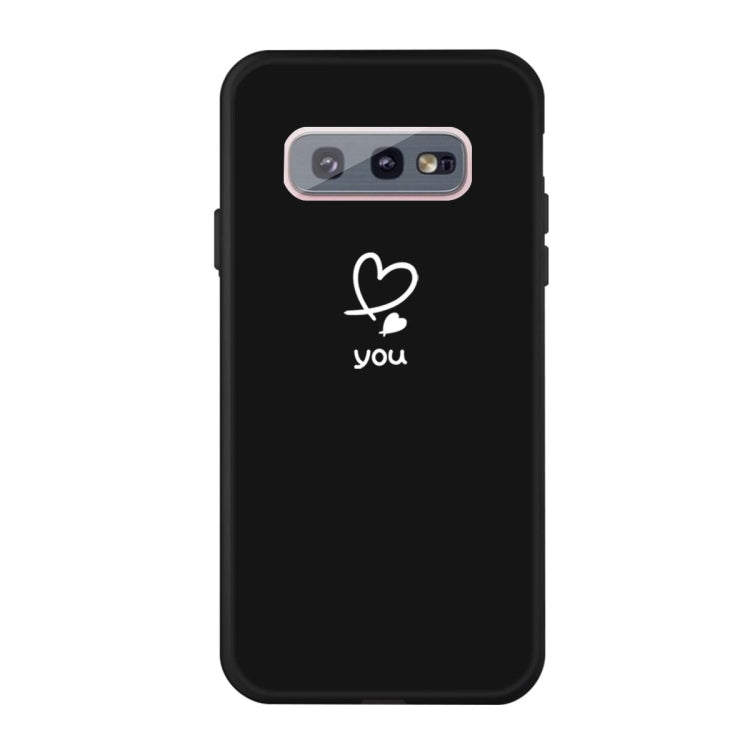 For Galaxy S10 Love Heart You Pattern Frosted TPU Protective Case