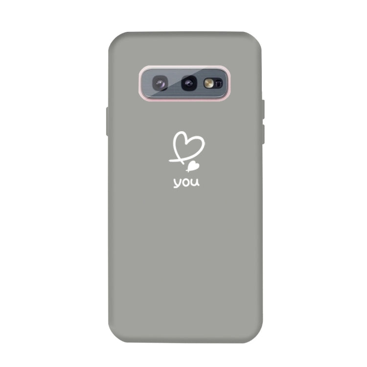 For Galaxy S10e Love Heart You Pattern Frosted TPU Protective Case