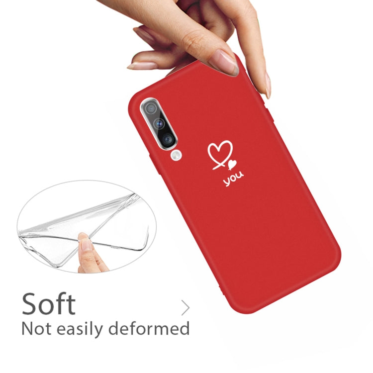 For Galaxy A70 Love Heart You Pattern Frosted TPU Protective Case
