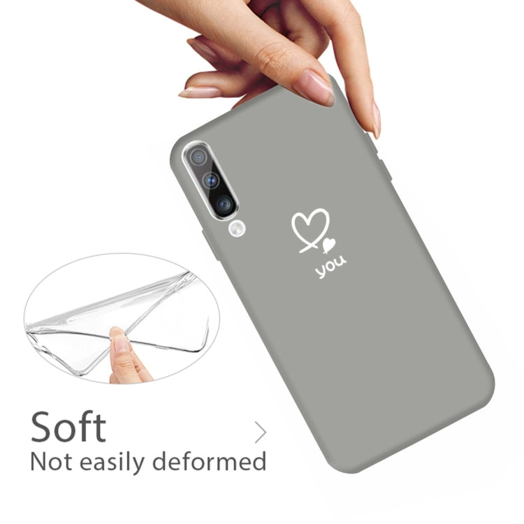 For Galaxy A70 Love Heart You Pattern Frosted TPU Protective Case
