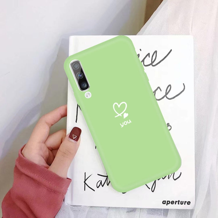 For Galaxy A70 Love Heart You Pattern Frosted TPU Protective Case