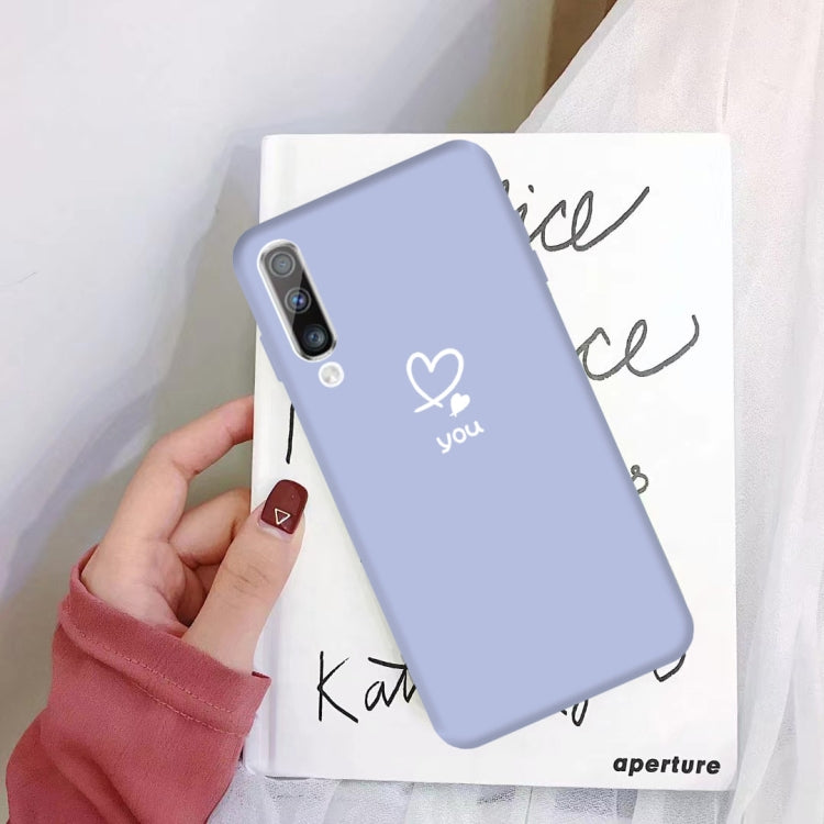 For Galaxy A70 Love Heart You Pattern Frosted TPU Protective Case