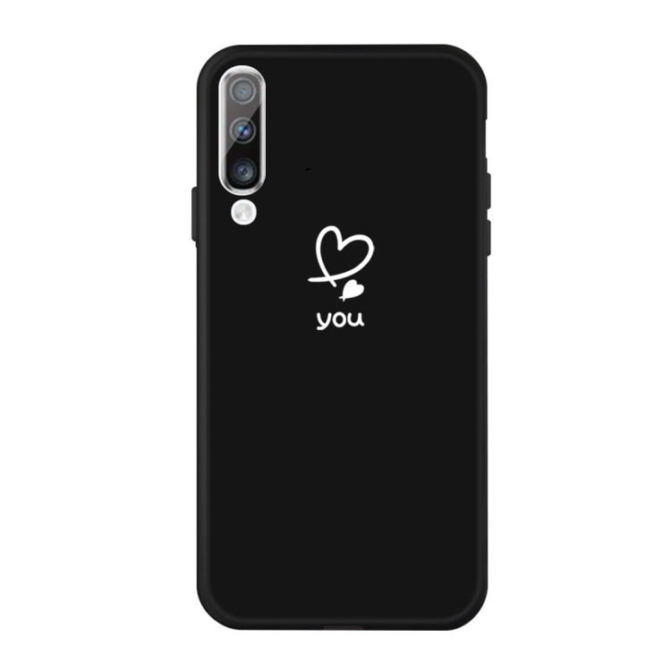 For Galaxy A50 Love Heart You Pattern Frosted TPU Protective Case