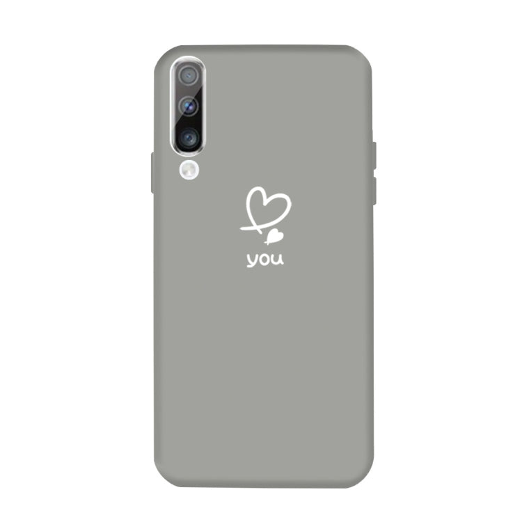 For Galaxy A50 Love Heart You Pattern Frosted TPU Protective Case