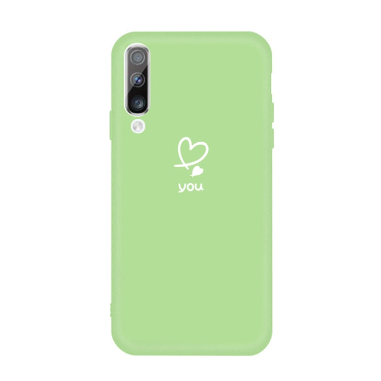 For Galaxy A50 Love Heart You Pattern Frosted TPU Protective Case