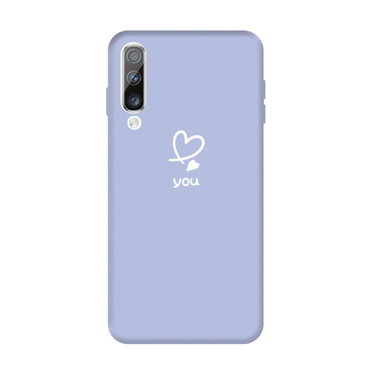For Galaxy A50 Love Heart You Pattern Frosted TPU Protective Case