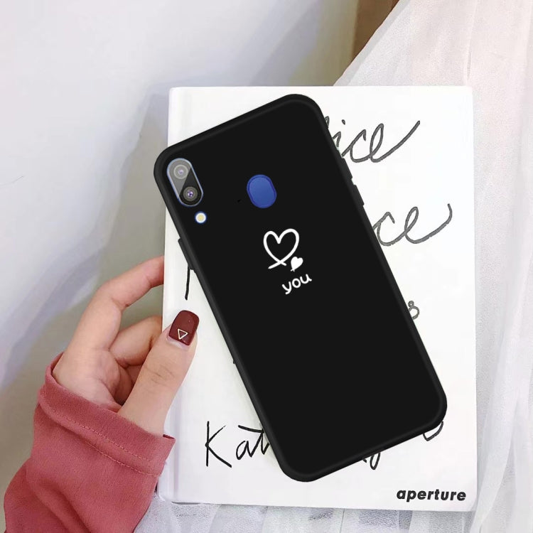 For Galaxy A30 Love Heart You Pattern Frosted TPU Protective Case