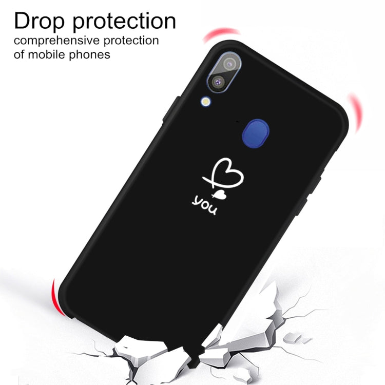 For Galaxy A30 Love Heart You Pattern Frosted TPU Protective Case