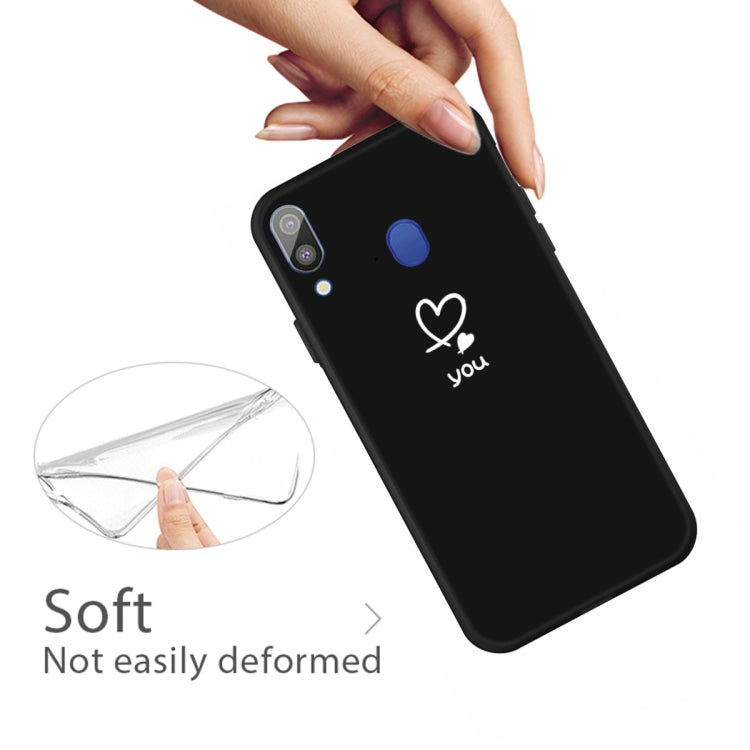 For Galaxy A30 Love Heart You Pattern Frosted TPU Protective Case