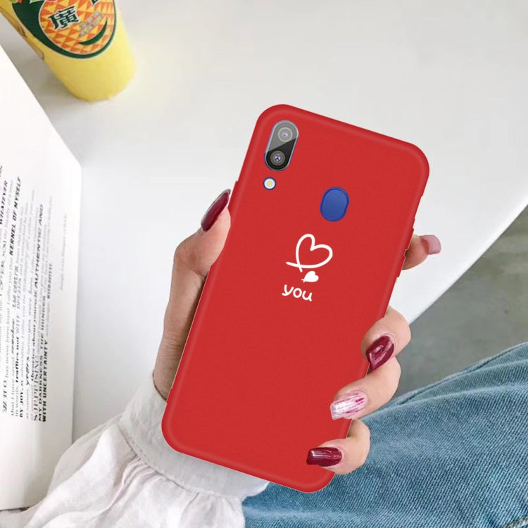 For Galaxy A30 Love Heart You Pattern Frosted TPU Protective Case