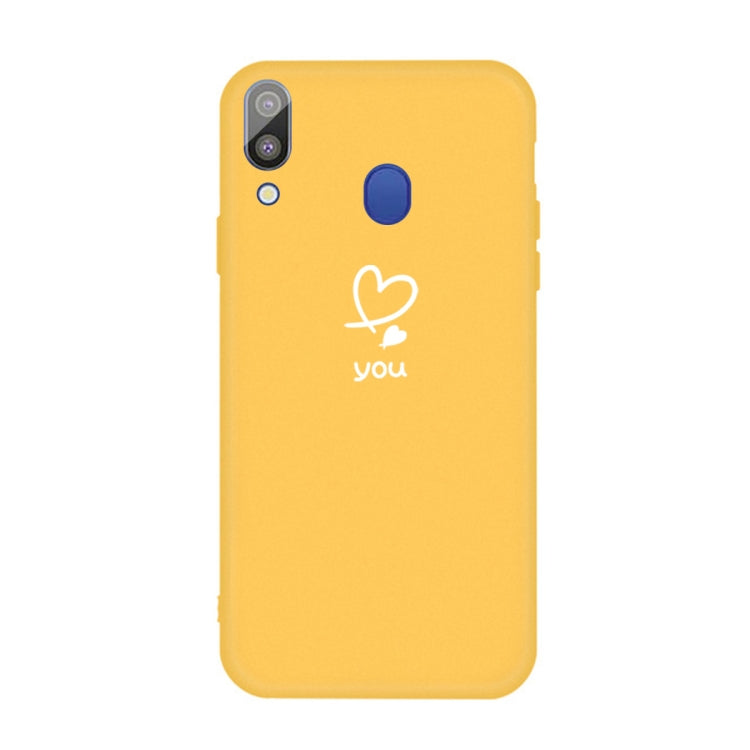 For Galaxy A30 Love Heart You Pattern Frosted TPU Protective Case