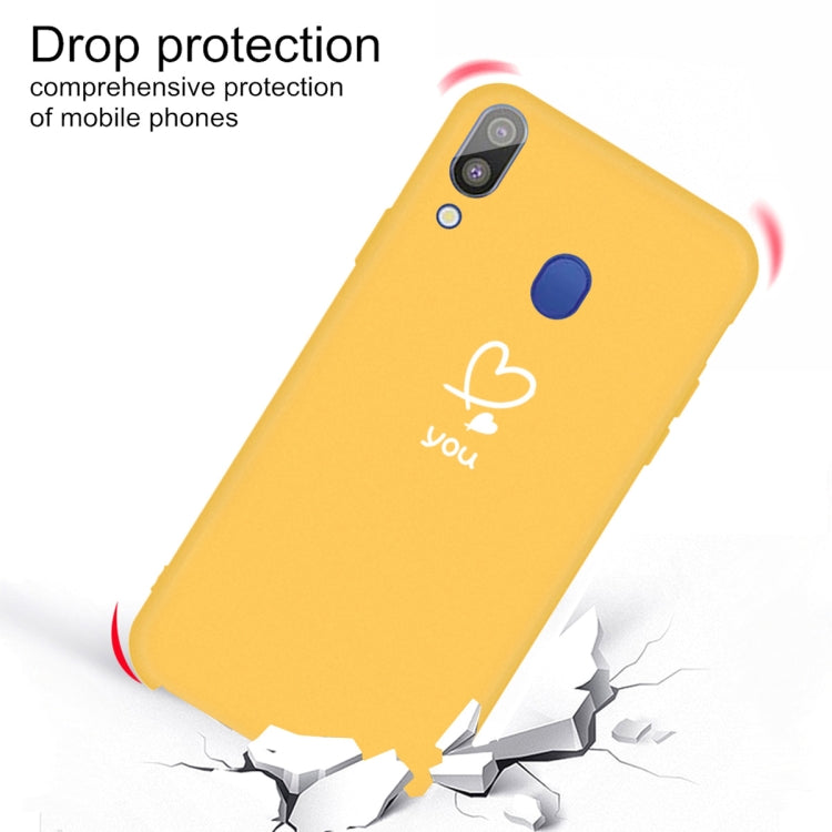 For Galaxy A30 Love Heart You Pattern Frosted TPU Protective Case