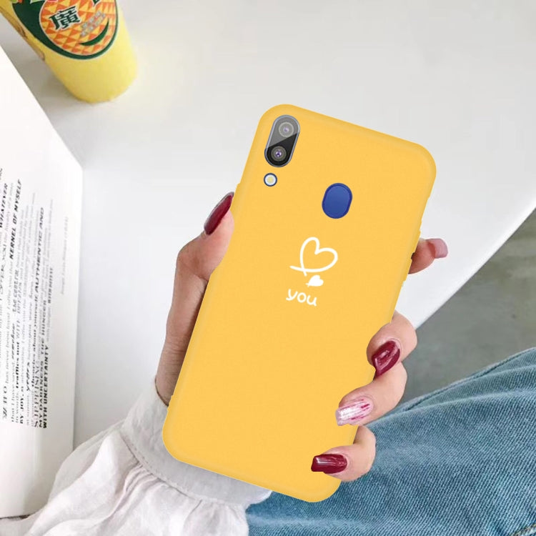 For Galaxy A30 Love Heart You Pattern Frosted TPU Protective Case