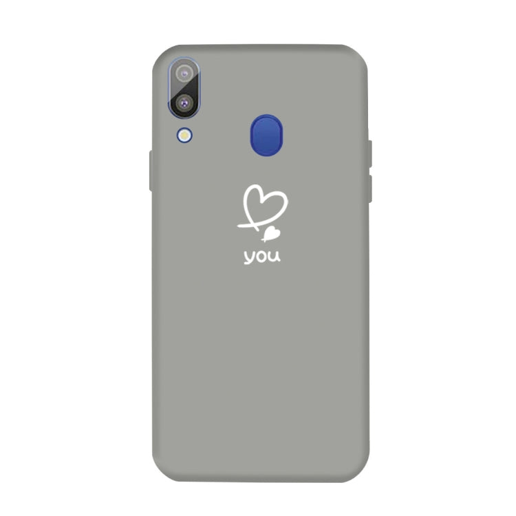 For Galaxy A30 Love Heart You Pattern Frosted TPU Protective Case