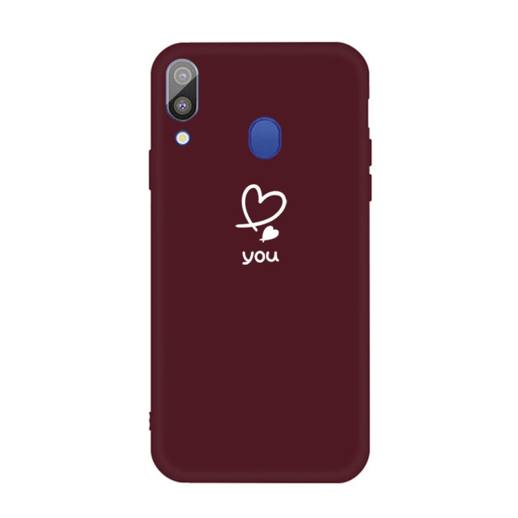 For Galaxy A30 Love Heart You Pattern Frosted TPU Protective Case