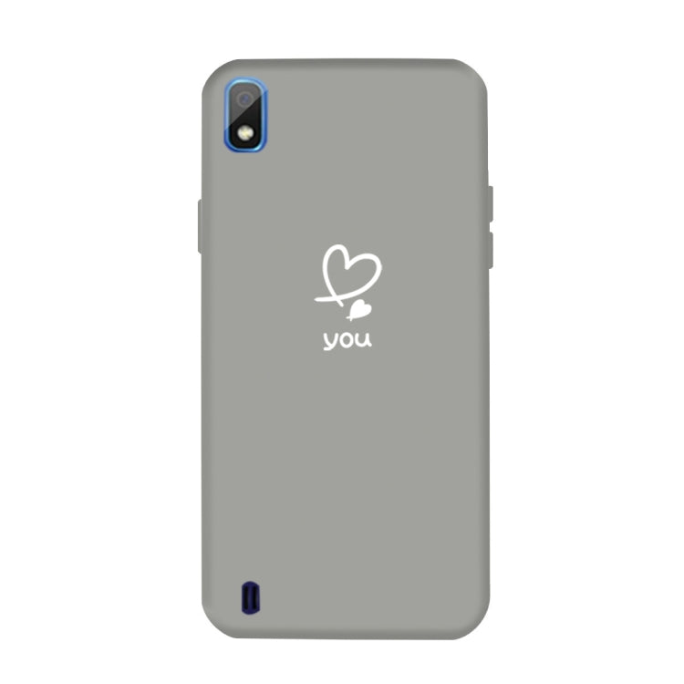For Galaxy A10 Love Heart You Pattern Frosted TPU Protective Case
