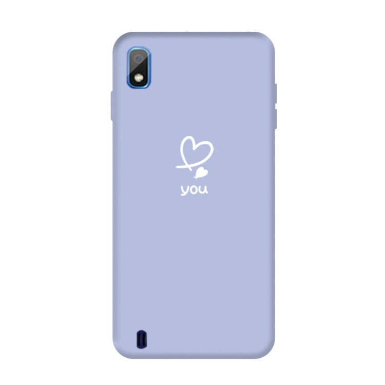 For Galaxy A10 Love Heart You Pattern Frosted TPU Protective Case