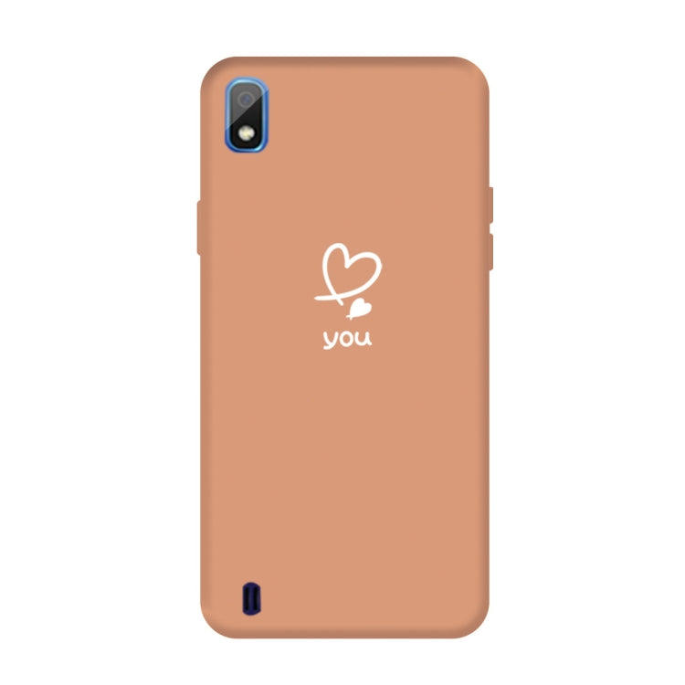 For Galaxy A10 Love Heart You Pattern Frosted TPU Protective Case