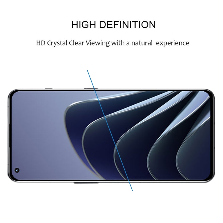 25 PCS 3D Curved Edge Full Screen Tempered Glass Film For OnePlus 10 Pro(Black)