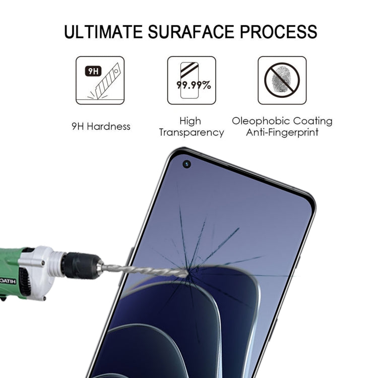 25 PCS 3D Curved Edge Full Screen Tempered Glass Film For OnePlus 10 Pro(Black)