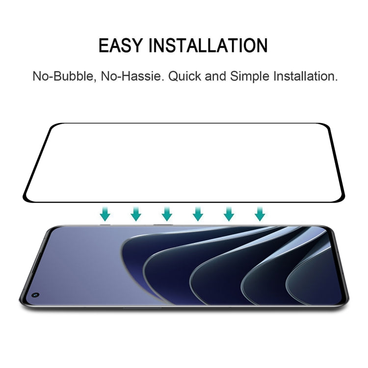 25 PCS 3D Curved Edge Full Screen Tempered Glass Film For OnePlus 10 Pro(Black)