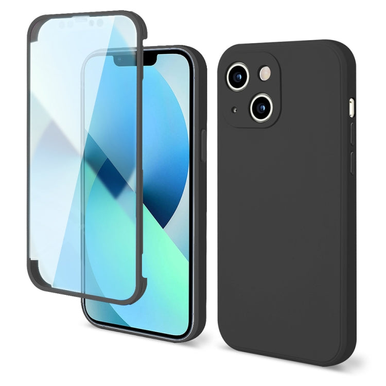 For iPhone 13 Imitation Liquid Silicone 360 Full Body Case