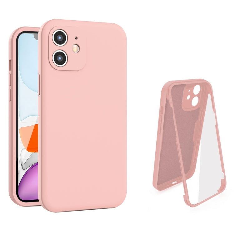 For iPhone 12 Imitation Liquid Silicone 360 Full Body Case