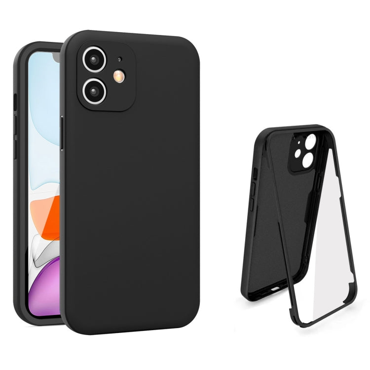 For iPhone 12 Imitation Liquid Silicone 360 Full Body Case