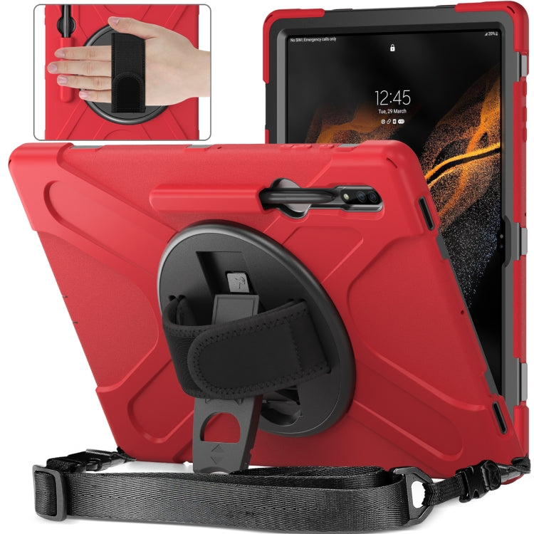 For Samsung Galaxy Tab S8 Ultra Silicone + PC Tablet Case