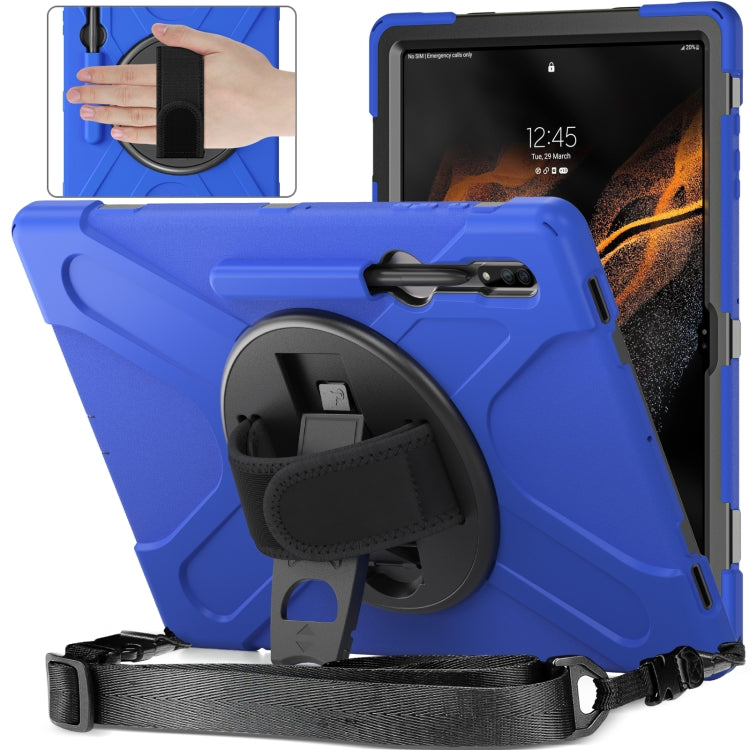 For Samsung Galaxy Tab S8 Ultra Silicone + PC Tablet Case