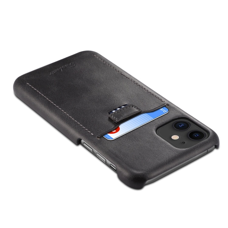 For iPhone 11 peelcas Shockproof TPU + PU Protective Case with Card Slot