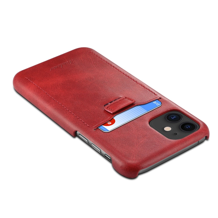 For iPhone 11 peelcas Shockproof TPU + PU Protective Case with Card Slot