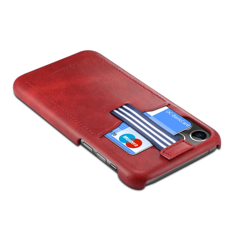 For iPhone 11 Pro Max peelcas Shockproof TPU + PU Protective Case with Card Slot