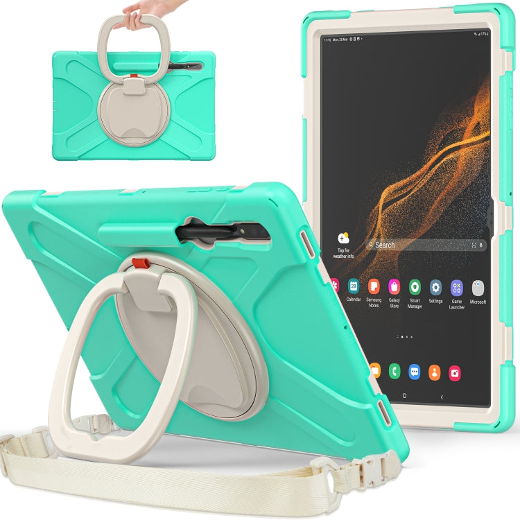 For Samsung Galaxy Tab S8 Ultra Silicone + PC Tablet Case