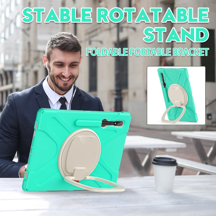 For Samsung Galaxy Tab S8 Ultra Silicone + PC Tablet Case
