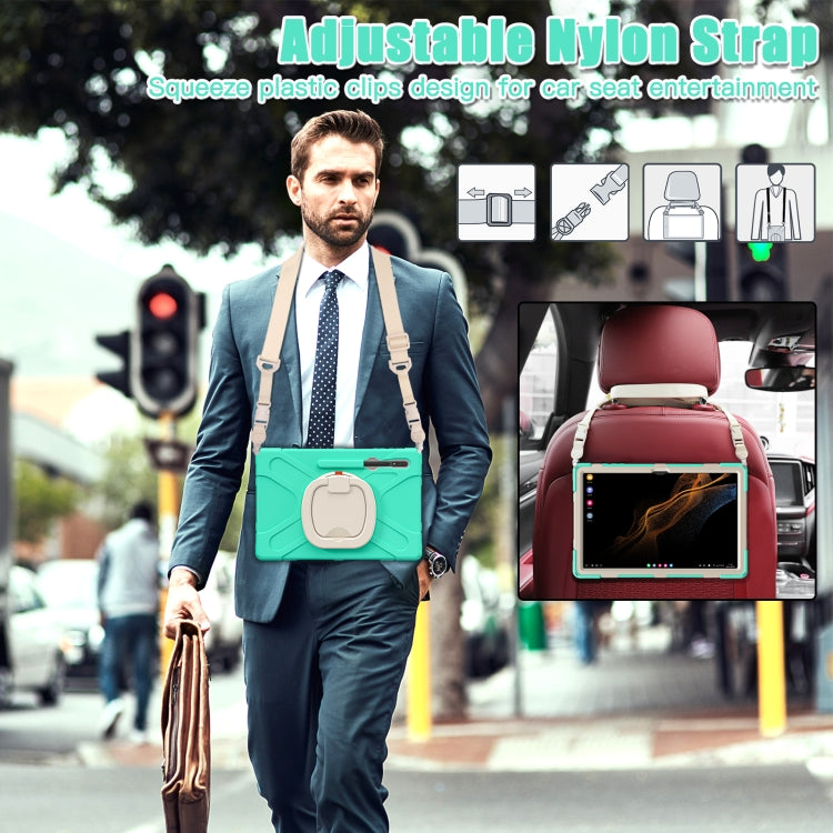 For Samsung Galaxy Tab S8 Ultra Silicone + PC Tablet Case