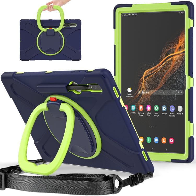 For Samsung Galaxy Tab S8 Ultra Silicone + PC Tablet Case