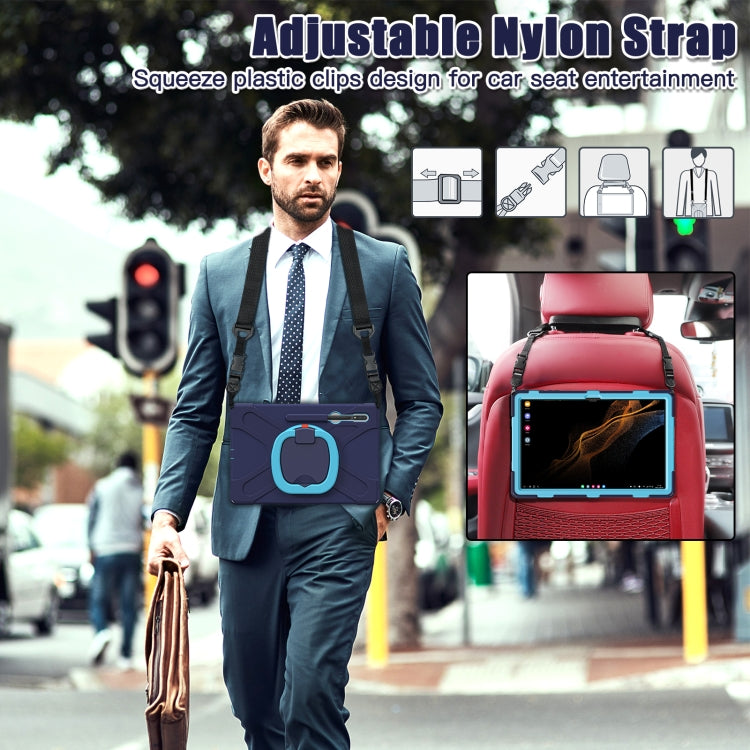 For Samsung Galaxy Tab S8 Ultra Silicone + PC Tablet Case