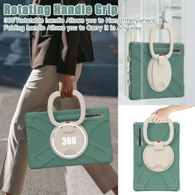 For Samsung Galaxy Tab S8 Ultra Silicone + PC Tablet Case