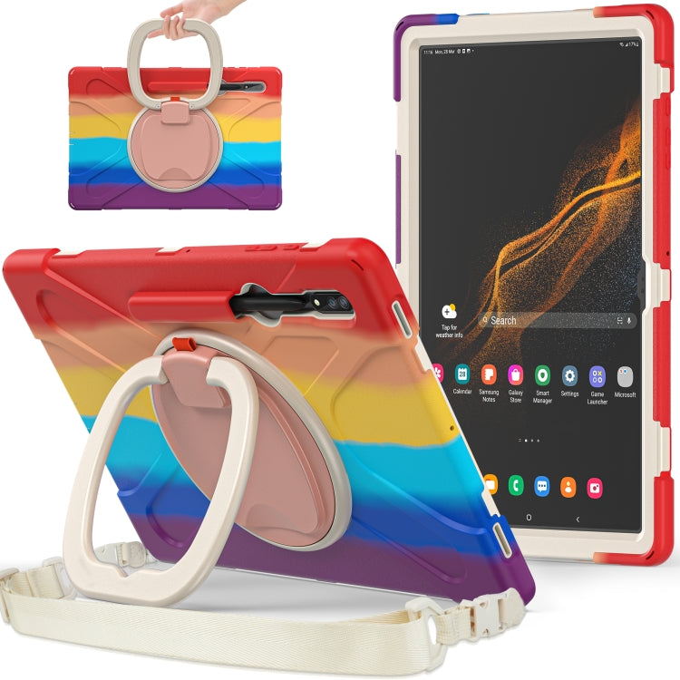For Samsung Galaxy Tab S8 Ultra Silicone + PC Tablet Case