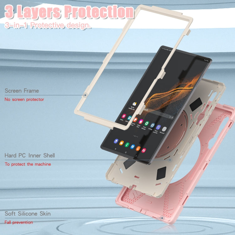 For Samsung Galaxy Tab S8 Ultra Silicone + PC Tablet Case