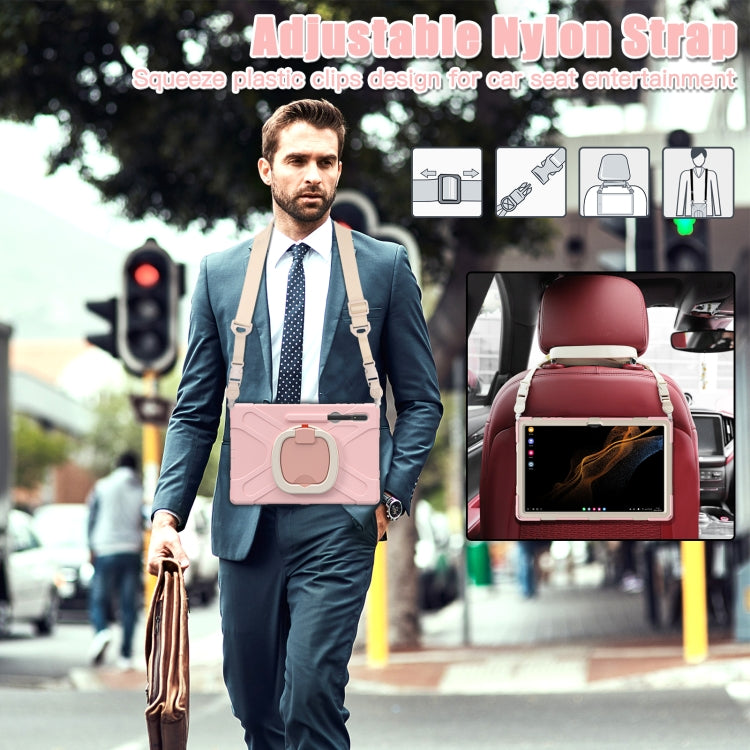For Samsung Galaxy Tab S8 Ultra Silicone + PC Tablet Case