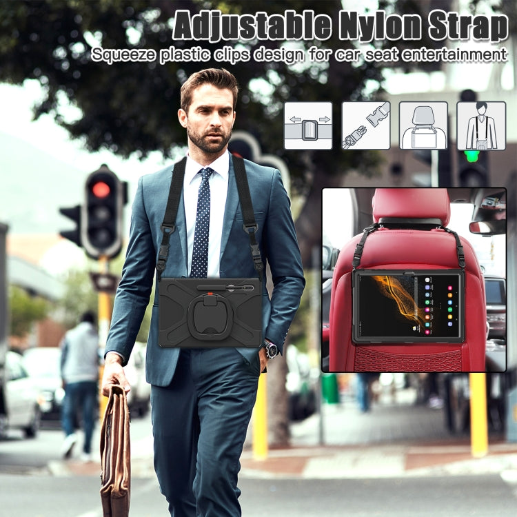 For Samsung Galaxy Tab S8 Ultra Silicone + PC Tablet Case