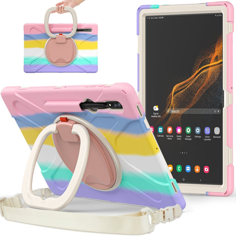 For Samsung Galaxy Tab S8 Ultra Silicone + PC Tablet Case